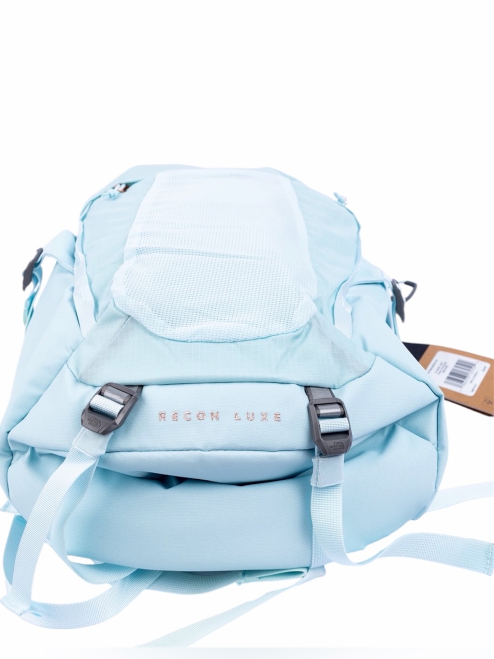 The North Face Women's 30L Recon Luxe Backpack IceCap Blue/Burnt Coral - Picture 6 of 8
